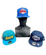 Lot of 3 NBA Los Angeles Lakers New Era 9Fifty Snapback Adjustable Hats ... - $34.64