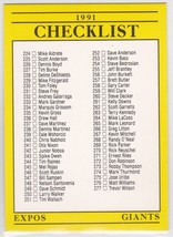 M) 1991 Fleer Baseball Trading Card - Checklist #716 - £1.55 GBP
