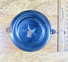 Old Mantel Clock Metal Back Door 3 3/4 Inch Diameter         (KD082) - $15.99