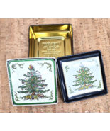 Spode Christmas Tree Pimpernel Coasters Set of 6 NEW in Tin by Hudson-Scott - $55.14 CAD