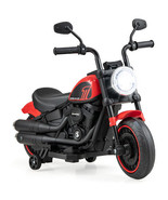 Kids Electric Motorcycle with Training Wheels and LED Headlights-Red - C... - $2,687.31 MXN