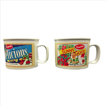 Vintage Collectable Campbells Soup Mugs 1 Set of 2 Mugs 12oz Size - $13.85