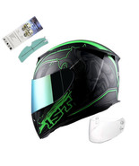 XL (59-60 CM,23.2/23.6 Inch) Motorcycle Full Face Helmet Skull King Matt... - €184,08 EUR