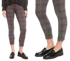 Lysse Leggings Plaid Crop  XLarge Plaid Mini Zip Skinny Pull On Pants Flattering - £46.35 GBP