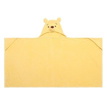 Winnie The Pooh Kids Wearable Hooded Terry Character Bath Towel Hooded Wrap - $24.74