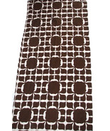 Dwell Studio For Target Espresso Brown &amp; White Modern Floral Shower Curtain - £10.20 GBP