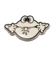 Vintage Hallmark Frog Sticking Tongue Out Silly Lapel Pin Raspberry - $5.36
