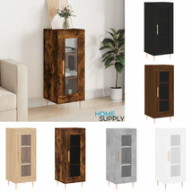 Modern Wooden Narrow Small 1 Door Sideboard Storage Cabinet Unit Glazed Display - £53.28 GBP+