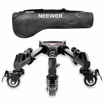 Neewer Photography Professional Heavy Duty Tripod Dolly with Rubber Wheels and A - £95.33 GBP