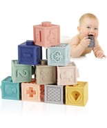 Baby Blocks Soft Building Blocks Baby Toys Teether Toy Educational - Chr... - £11.00 GBP