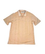 Geoffrey Beene Polo Shirt Casual Shirt Orange Short-Sleeve Sz. L - $278.12 MXN