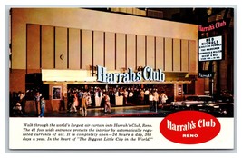 Harrah&#39;s Club Casino Reno Nevada NV UNP Chrome Postcard R8 - £2.29 GBP