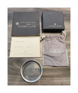 Original Steuben Crystal Art Glass Mid-Century Ashtray W/Box + Dust Bag ... - $108.61 CAD