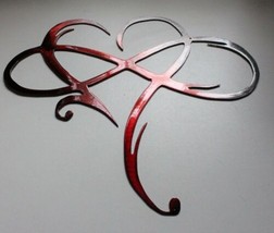 Infinity Heart - Metal Wall Art - Ruby Tinged 21 1/2&quot; x 24 1/4&quot; - $66.48