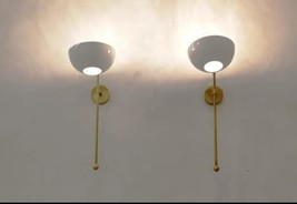Set of 2 Beautiful Italian Wall Light Scone Brass Modern Vanity Light  - £235.93 GBP