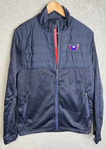 Washington Capitals Level Wear Jacket Mens Size Small Blue Full Zip NHL Fleece - £9.40 GBP