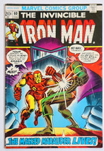 1973 Invincible Iron Man 60 by Marvel Comics 7/73, 1st Series, 20¢ Ironman cover - £20.63 GBP