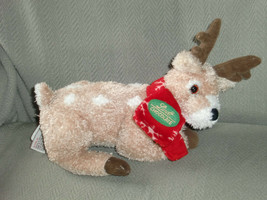 Vintage Plush Stuffed Animals - Reindeer by Gund No. 43444 9&quot; Xmas holiday - $17.22