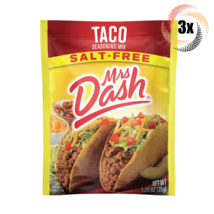 3x Packets Mrs Dash All Natural Taco Flavor Seasoning Mix | 1.25oz | Salt Free - $13.75