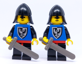 Lego Vintage Castle/Knights Black Falcon Lot 2 Soldiers Minifigures Swordsmen - £20.62 GBP