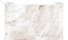 Gass Peak Quadrangle Nevada 1952 Topo Map Vintage USGS 15 Minute Topographic - $16.89