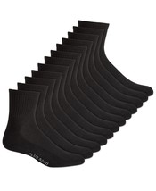 Club Room Men&#39;s Ankle Socks, 12 pack Black-Size 10-13 - $17.99