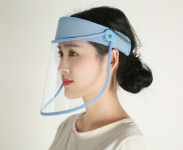 Adjustable Face Shield , Flip Up Cover Visor Whole Face Clear. Pack of 2 - £12.77 GBP