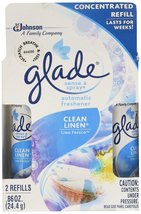 Glade Sense &amp; Spray Automatic Air Freshener Refill, Clean Linen, 2 Ct, 0.86 oz - £36.96 GBP