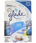 Glade Sense &amp; Spray Automatic Air Freshener Refill, Clean Linen, 2 Ct, 0... - £36.96 GBP