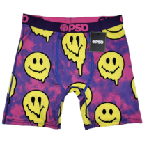 PSD Smiley Dripped Purple Tie-Dyed Boxer Brief Underwear Men&#39;s Size Large - £17.96 GBP