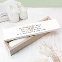 Personalised Any Message Wooden Certificate Holder, Wedding Certificate ... - $16.99