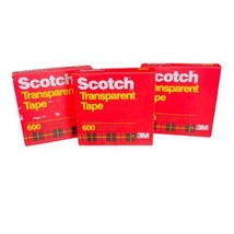 VTG Scotch 600 Transparent 3M Sealed Tape Refills 3/4&quot; x 2592” 72 Yds - ... - $23.43