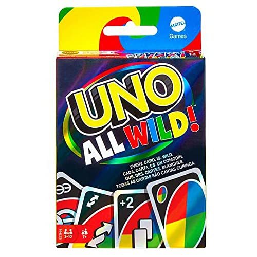 Mattel Games UNO All Wild Card Game with 112 Cards, Gift for Kid, Family & Adult - £6.96 GBP