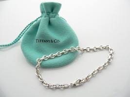 Tiffany &amp; Co Donut Bracelet Bangle Chain Link 8.5 Inch Longer Silver Gift Pouch - $498.00