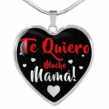 Express Your Love Gifts Spanish Mother Gift Necklace Engraved Stainless Steel He - £47.33 GBP