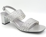 Karen Scott Women Block Heel Slingback Sandals Desiah Size US 9.5M Pewte... - $32.67