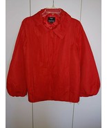 DENNIS/DENNIS BASSO LADIES RED/LINED ZIP PLEATED/TUCKED JACKET-S-POLYESTER-NWOT - $24.99