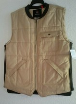 New! Men's Xl X-Large Mountain & Isles Quilted Vest / Jacket - Camel - $29.45