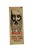 Maroon 5 Silkscreen Poster Five Wise Guy Odoen - $663.24 MXN