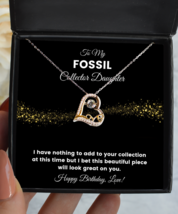 Fossil Collector Daughter Necklace Birthday Gifts - Love Pendant Jewelry  - £39.05 GBP