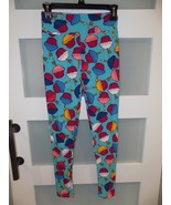 LuLaRoe Leggings - Blue W/Birthday Cupcake Print Size OS Women&#39;s - €21,33 EUR