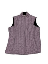 Cutter &amp; Buck Lavender Zip Vest Reversible Ladies Size M - £21.20 GBP