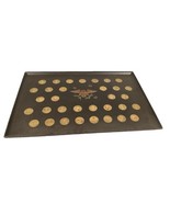 Vintage Couroc Tray With 33 Inlaid US President Coins - Washington To Ei... - $20.37 CAD