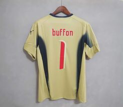 Brazil 2006 Home Goalkeeper Short Sleeve Shirt Name Set BUFFON#1 - €29,87 EUR