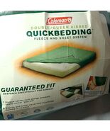 Coleman Quickbedding Double Queen full Airbed Fleece Sheet System Green ... - $445.74 MXN