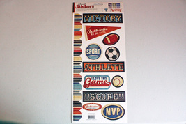 We R Memory Keepers MVP Sports Embossed Sticker Sheet - 41090-4 - School... - $5.99