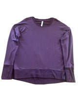 Athleta Purple Long Sleeve Pullover Finger Holes Size Small - £13.56 GBP