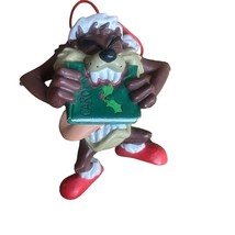  Looney Tunes TAZ Christmas Ornament - 1998 Warner Bros. Biting Book of Carols  - £7.10 GBP