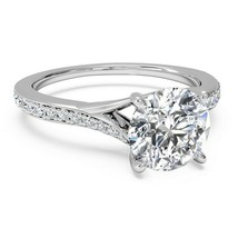 Genuine 925 Silver 1.8ct LC Moissanite Anniversary Women&#39;s Engagement Ring - £88.50 GBP