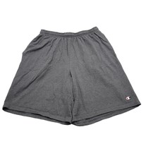 Champion Shorts Mens L Gray Plain High Rise Elastic Waist Athletic Wear - £17.89 GBP